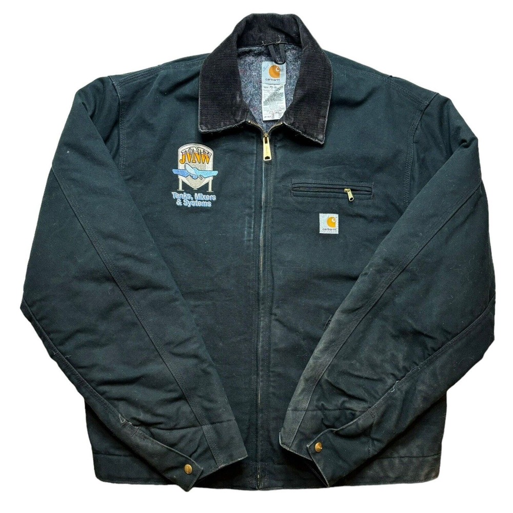 Vintage Carhartt Detroit J01 Blanket Lined Jacket Made In USA Size 46 Tall